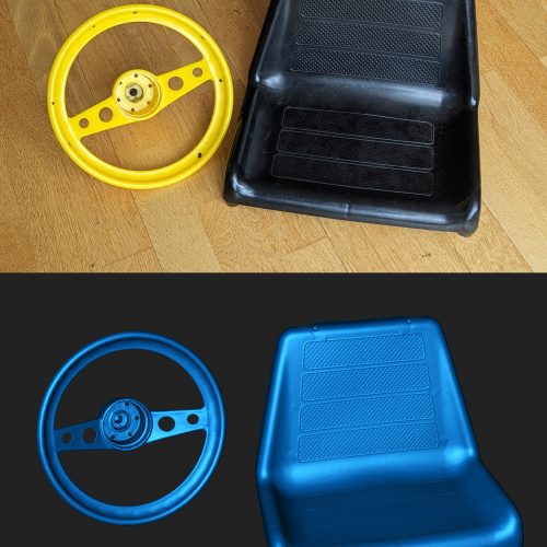 Laste auto detailide 3d skanneering