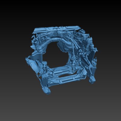 BMW 135 mootoriruumi 3D skanneering